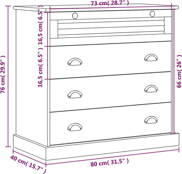 Image du produit VidaXL Nora (80 x 76 cm)