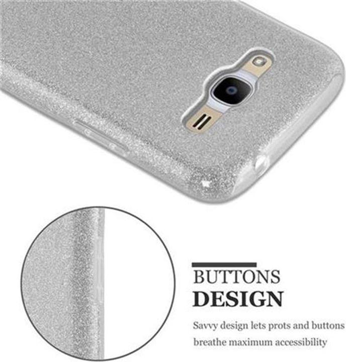 Produktbild Cadorabo TPU Glitzer (3-teilig) Cover (Samsung Galaxy J2 2016)