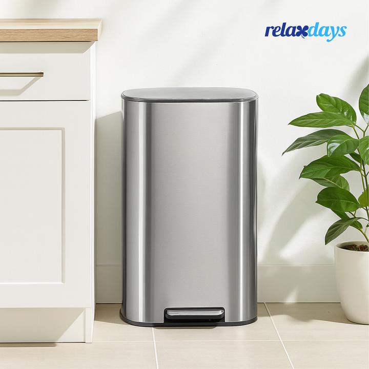 Produktbild Relaxdays Mülleimer Küche Edelstahl 50 Liter (50 l)