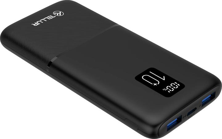 Produktbild Tellur PD102 Boost Pro 10000mAh power bank 2xQC3.0 22.5W + PD 20W, LCD display, black (22.50 W)