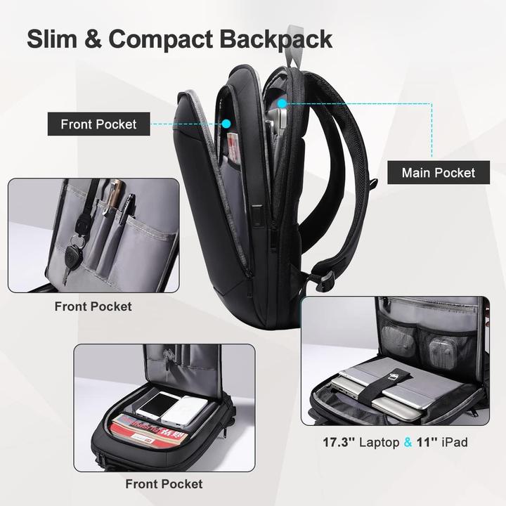 Image du produit Heroic Knight Laptop-Reiserucksack 17 Zoll mit USB-Anschluss