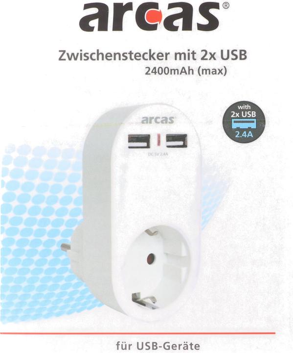 Produktbild Goobay Steckdose mit 2x USB-Port, 2,0A Schutzkontaktsteckdose 16A (3500 W)
