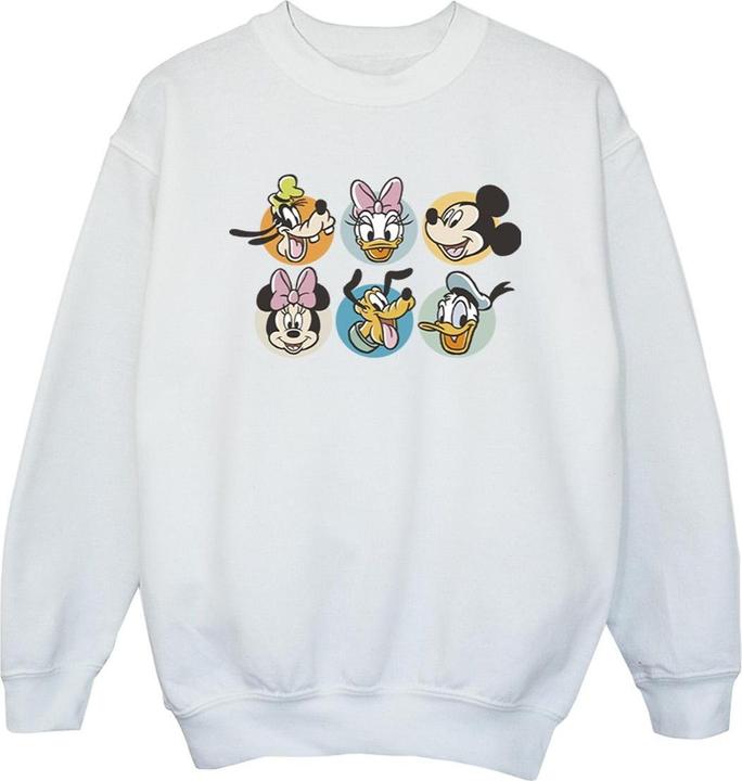 Disney Mickey Mouse And Friends Faces Sweatshirt Mädchen (152, 158)