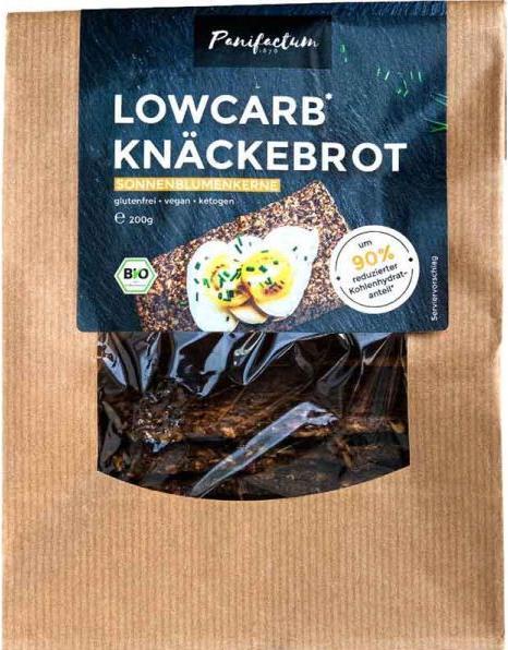 Immagine prodotto Panifactum Pane croccante Lowcarb Croccante di canapa organico senza glutine (215 g)