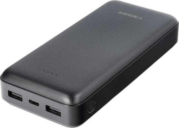 Actual product image 4Kom Power bank Veger VEGER powerbank 20000 mAh 2A A20 (W2015) black (20000 mAh)