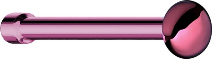 Star Piercing Nasenstecker gerade mit Kuppel violett (ohne Messing, Chirurgenstahl 316L)