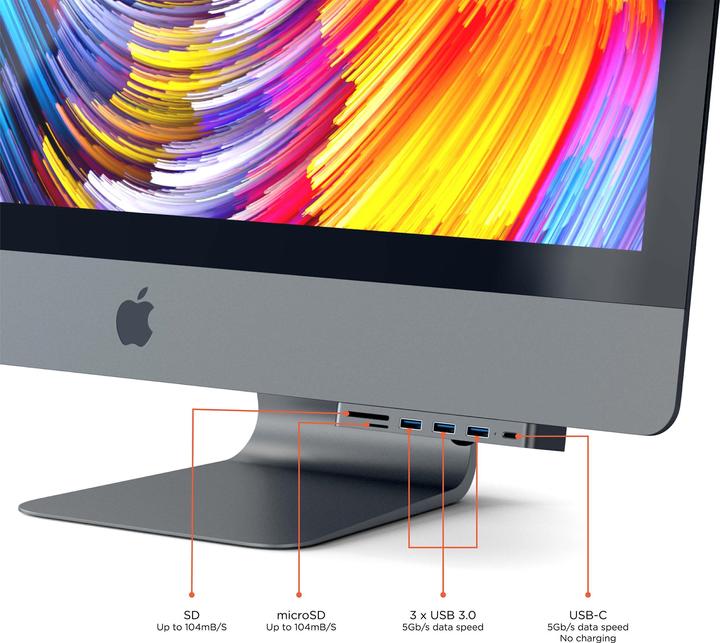 Actual product image Satechi USB-C Clamp Hub Pro (USB-C, 5 Ports)