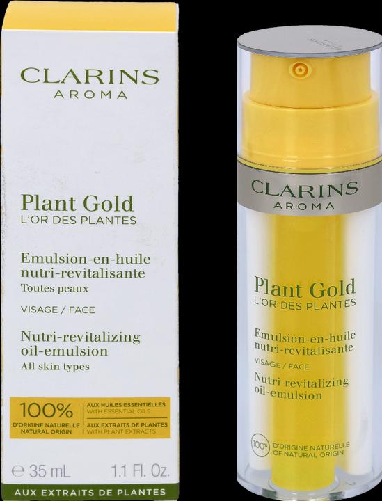 Actual product image Clarins Aroma Plant Gold Nutri-Revitalizing Oil Emulsion (35 ml, Day cream)