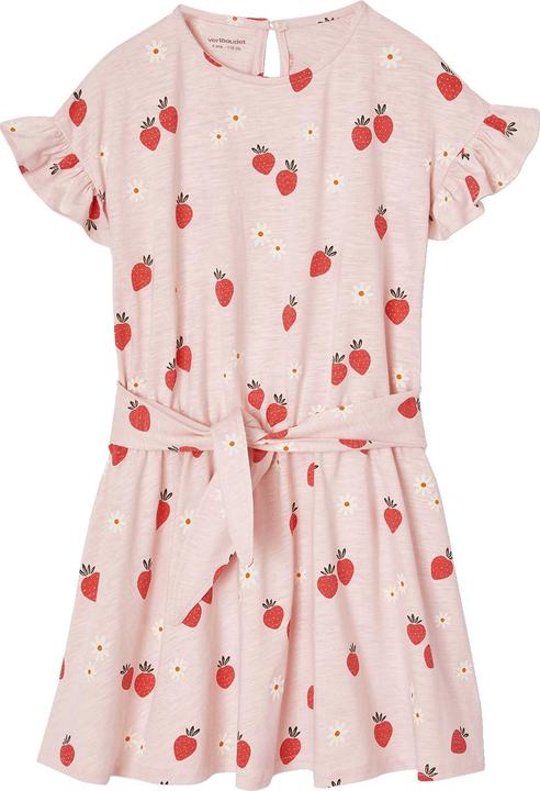 Actual product image Vertbaudet Mädchen Volantkleid mit Erdbeeren (86)