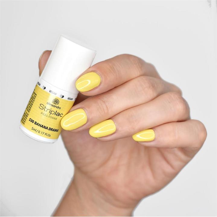 Actual product image Alessandro Striplac Banana Drama (Banana drama, UV gel varnish)
