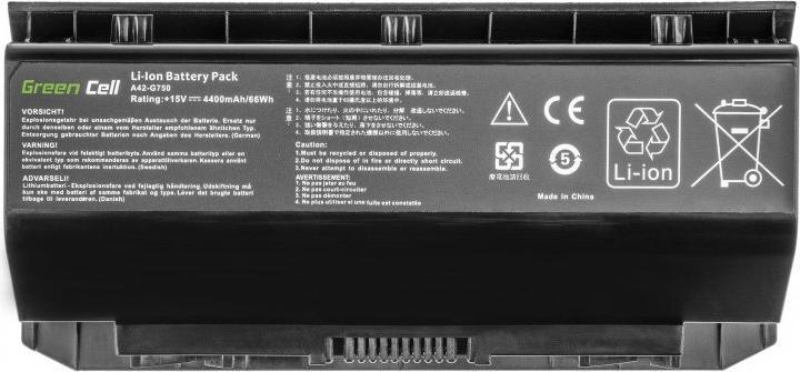Immagine prodotto GreenCell Batteria per Asus G750 - 15V - 4400mAh (6 Celle, 4400 mAh)