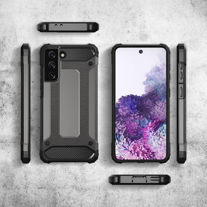 Produktbild Hurtel Hybrid Armor Case Tough Rugged Cover for Samsung Galaxy S22 Ultra black (Samsung Galaxy S22 Ultra)