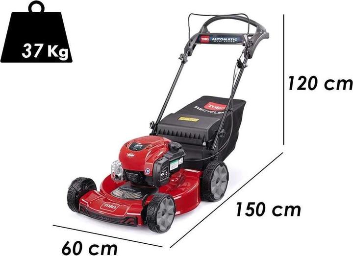 Image du produit Toro Tondeuse à essence avec recycleur + 4 roues motrices Largeur de coupe 55cm (Essence)