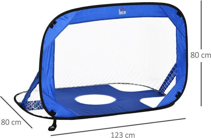 Produktbild Swisshandel24 Fussballtore, Pop Up Tor, Tragbares Fussballnetz, 2er Set Minitore, mobil mit Tragetasche, Faltbar
