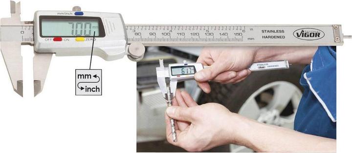 Actual product image Vigor Digital caliper gauge. 150mm (23.50 cm)