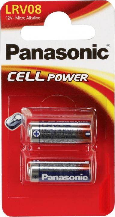 Produktbild Panasonic Micro Alkali LRV08 (2 Stk., A23, 38 mAh)