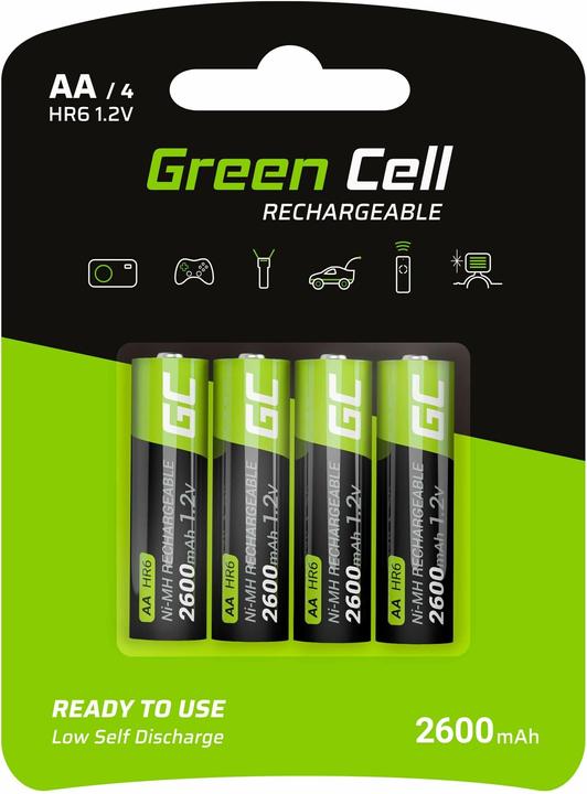 Actual product image GreenCell Battery - 1.2 V (4 pcs., AA, 2600 mAh)