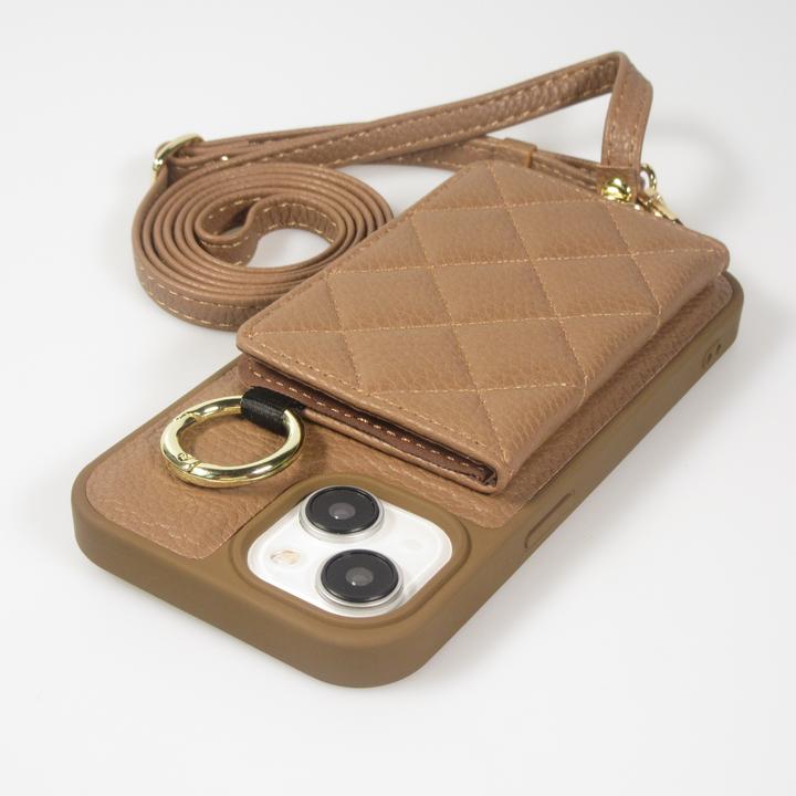 Image du produit PhoneLook Coque Cuir matelassé avec miroir et compartiment carte inclus grande lanière amovible (Apple iPhone 15)