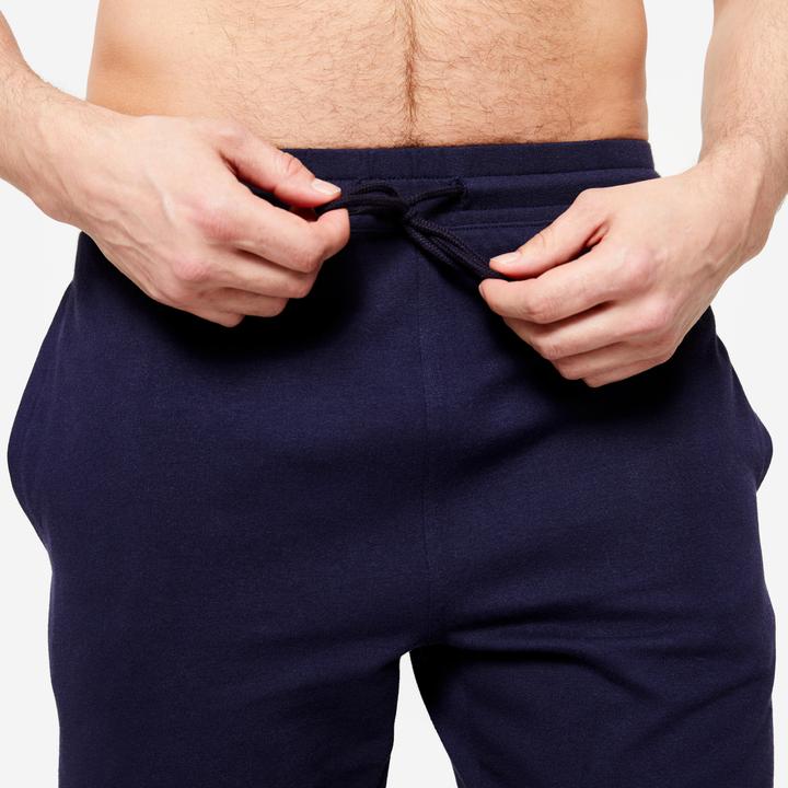 Actual product image Domyos Men's warm jogging trousers - blue (W34/L34)