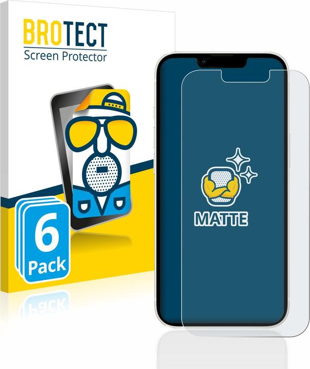 Produktbild BROTECT Entspiegelungs-Schutzfolie Displayschutz Matt (6 Stück, Apple iPhone 13)