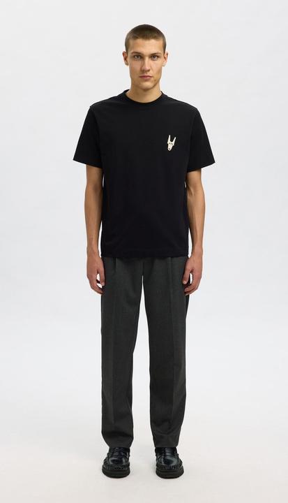 Actual product image Selected Homme Regular Fit Print T-Shirt mit Rundhalsausschnitt (XL)