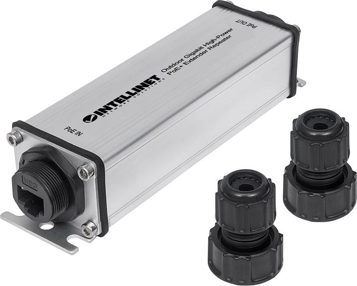 Actual product image Intellinet PoE+ Extender Repeater, IEEE 802.3af/at/ab/u, RJ-45 102. (Extender)