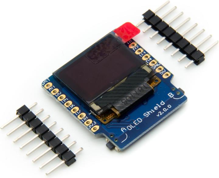 Produktbild Purecrea Wemos OLED Shield V2.0.0 Blau I2c 64×48 0.66’’