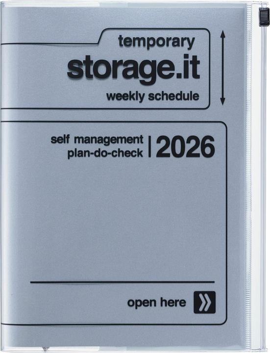 Produktbild Mark'S 2025/26 Taschenkalender, A5 Storage.it // Silver (A5, Englisch)