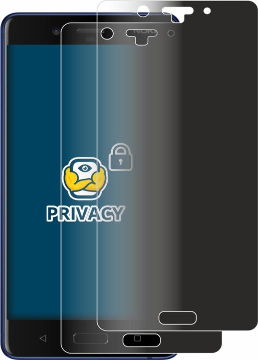 Produktbild BROTECT Sichtschutzfolie Anti-Spy Privacy Folie Blaulicht-Schutz (2 Stück, Nokia 8)