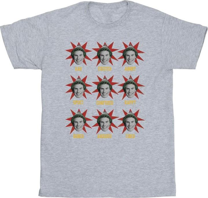 Actual product image Elf Mens Many Moods Of Buddy T-Shirt (M)