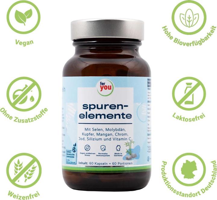 Actual product image For You trace elements complex (60 Piece, Capsules)