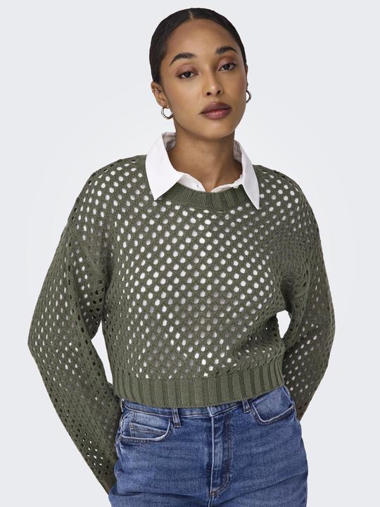 Produktbild Only Normal geschnitten Rundhals Tief angesetzte Schulter Pullover Gestricktes Oberteil (XS)