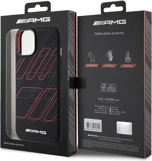Produktbild Mercedes AMG AMHMP15M23SSPK iPhone 15 Plus / 14 Plus 6.7" czarny/black hardcase Silicone Large Rhombuses Patt (Apple iPhone 15 Plus)