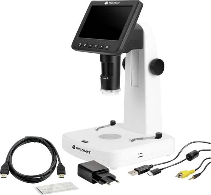 Produktbild Toolcraft TO-9076404 12.7 cm (5-Zoll) LCD-Digitalmikroskop mit Polaris