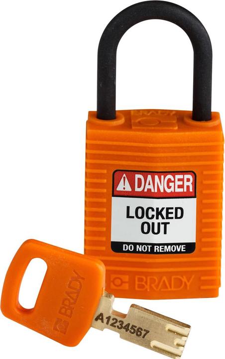 Produktbild Brady SafeKey Compact Lockout-Vorhängeschlösser aus Nylon