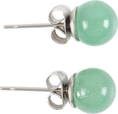 Actual product image Something Different Semi Precious Aventurine Stud Earrings (100% synthetic material)