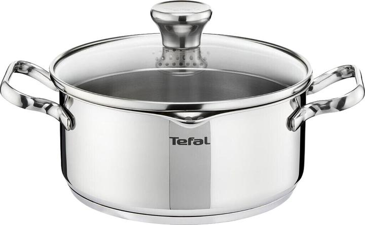 Productafbeelding Tefal Duetto steelpan 20cm w. deksel (20 cm, Steelpan, Roestvrij staal)