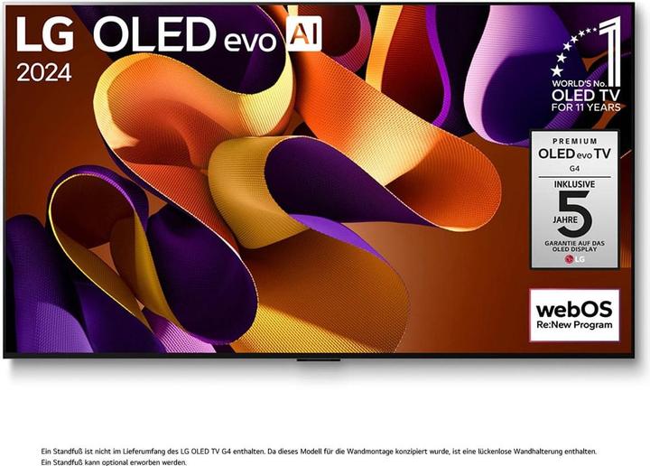 Produktbild LG OLED55G48LW (55", G4, OLED, 4K, 2024)