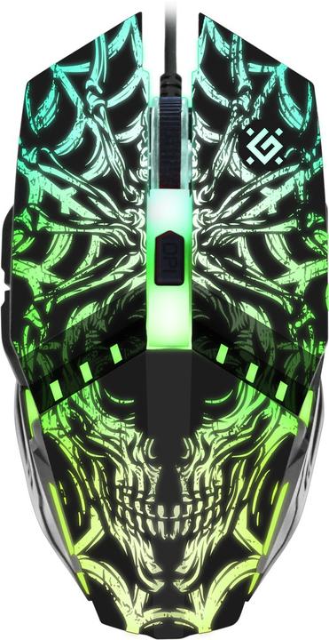 Actual product image Defender GM-670L Gaming Mouse Ambidextrous Optical 2400 DPI (Cable)
