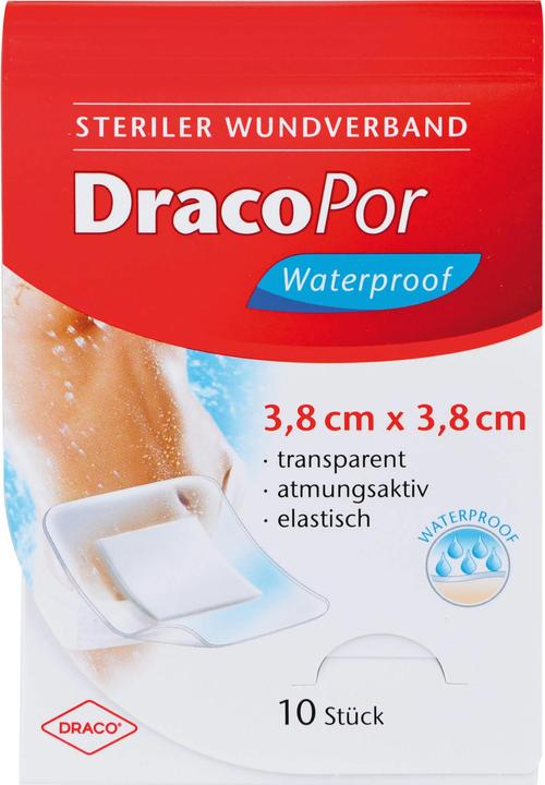 Produktbild Dracco DRACOPOR waterproof Wundverband steril 3,8x3,8cm, 10 St PFL (10 x)