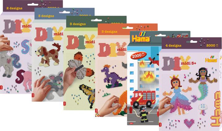 Image du produit Hama Perlen Set de perles à repasser Midi- Le monde des dinosaures