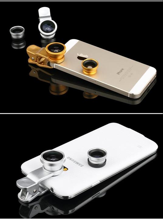 Image du produit PhoneLook Objectifs photos pour smartphone avec clip universel (3 en 1)