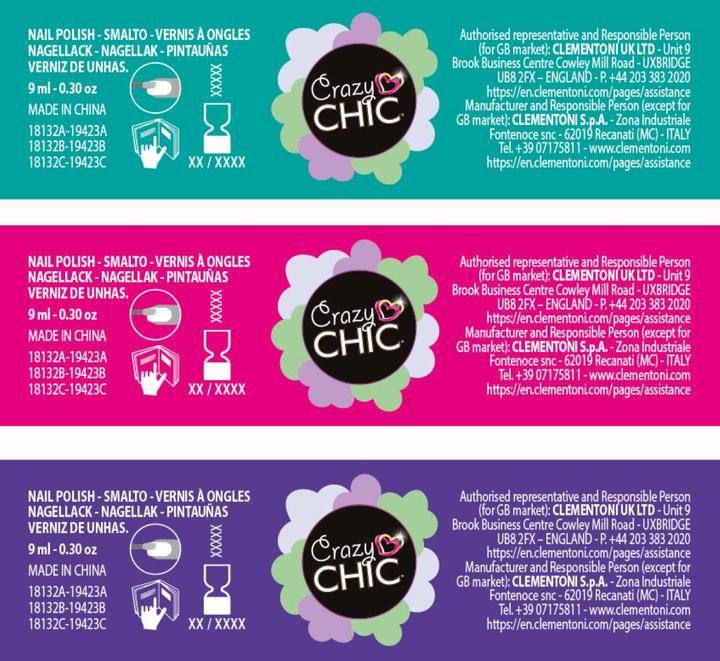 Produktbild Clementoni Crazy Chic Nagellack Blume
