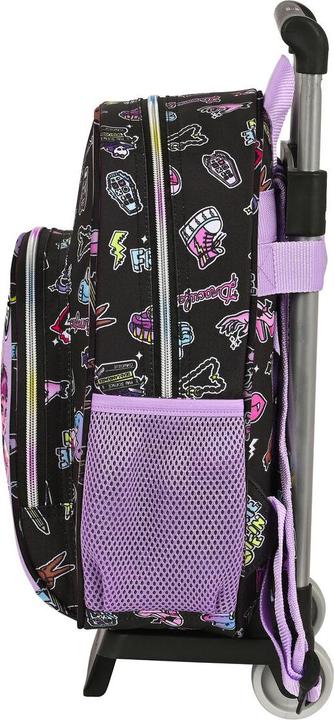 Actual product image Monster High School rucksack with wheels Creep Black 28 x 34 x 10 cm