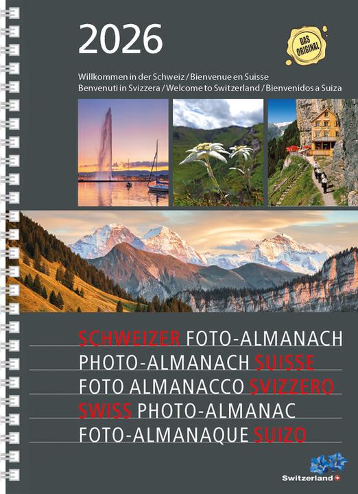 Actual product image Swiss Foto-Almanach 2026 (A5, German, French, Italian, English)