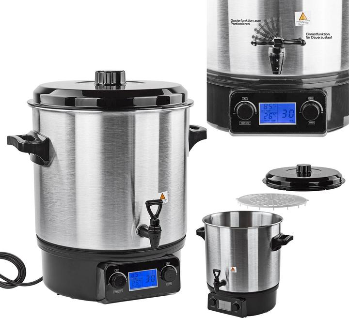 Produktbild Dema Edelstahl Einkochtopf Einkochautomat 2000W 27 l (27 l)