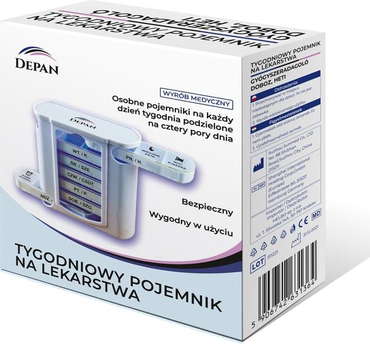 Actual product image Depa Medyczny tygodniowy pojemnik na lekarstwa kasetka