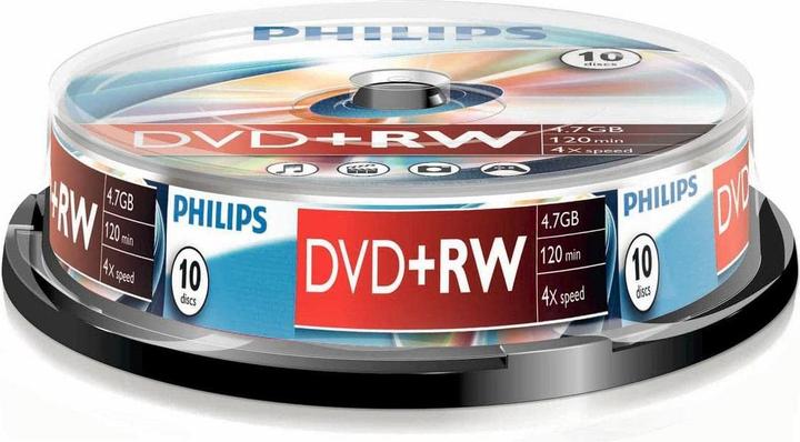 Immagine prodotto Philips 1x10 DVD+RW 4.7GB 4x SP (10 x)