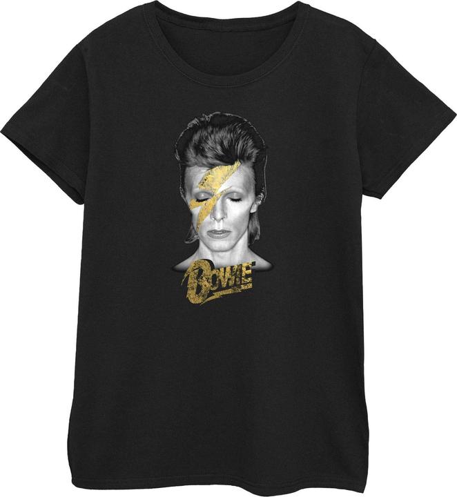 David Bowie Aladdin Sane Gold Bolt TShirt