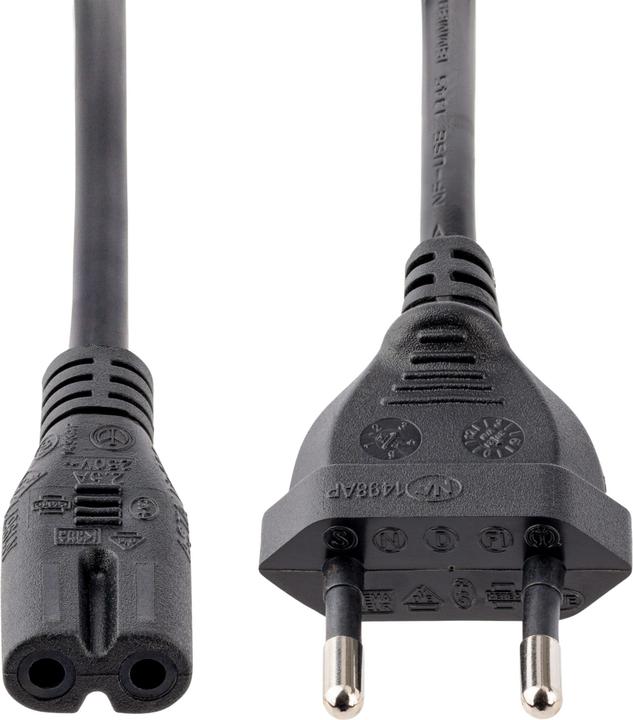 Actual product image StarTech 1m Eu Plug To C7 Power Cord (1 m)